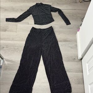 Guess Black Sparkly Top